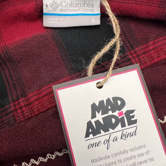 San Francisco 49ers One-of-a-Kind Columbia Custom MadAndie Plaid Unisex Shirt - Picture 6 of 6